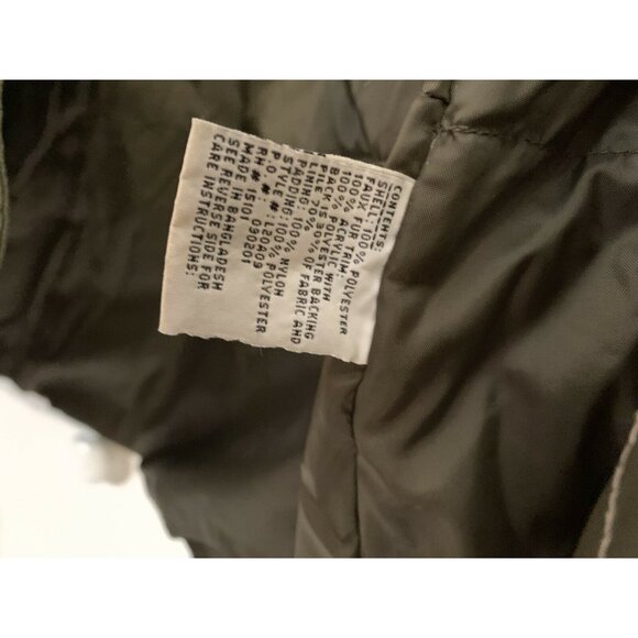 London Fog Jacket Women’s Sz L 14/16 Hooded Winter Jacket Insulated Green - Picture 5 of 7